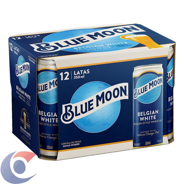 Cerveja Blue Moon Sleek Belgian White Lata 350ml