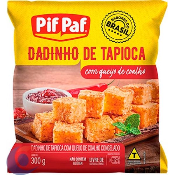 Dadinho Tapioca Pif Paf Com Queijo Coalho 300g