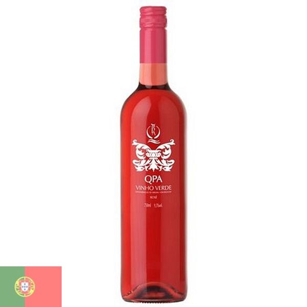 Vinho Rosé Português Qpa Vinho Verde 750ml