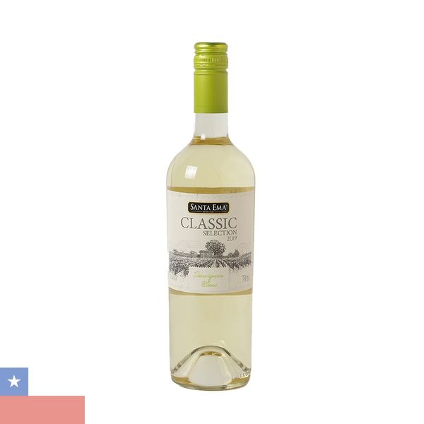 Vinho Chileno Branco Santa Ema Sauvignon Blanc Clássico 750ml