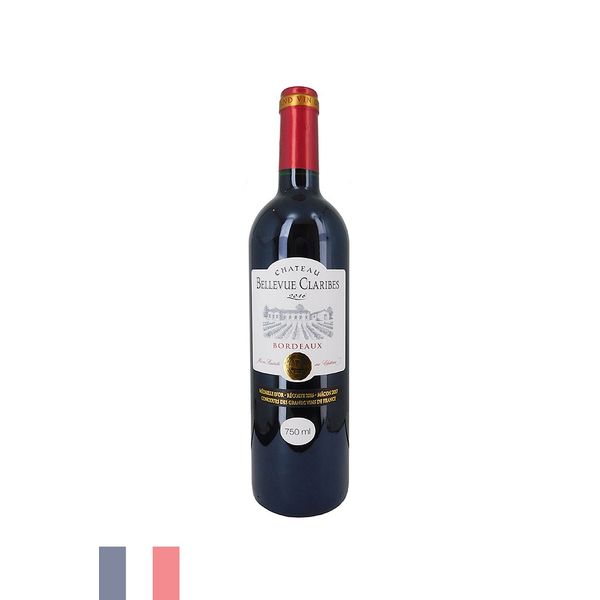 Vinho Francês Tinto Chateau Bellevue Claribes Bordeaux 750ml