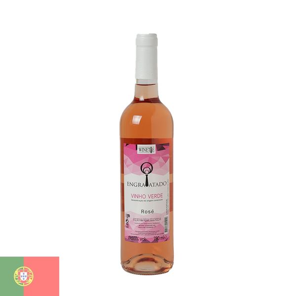 Vinho Português Rosé Engravatado Vinho Verde 750ml
