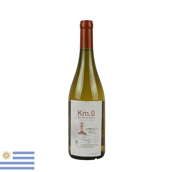 Vinho Uruguaio Branco Km.0 Chardonnay Viognier 750ml