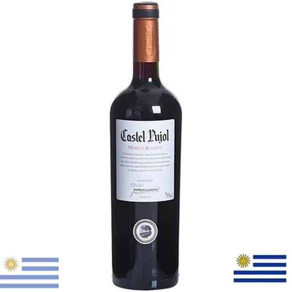 Vinho Uruguaio Tinto Castel Pujol Altos Merlot 750ml