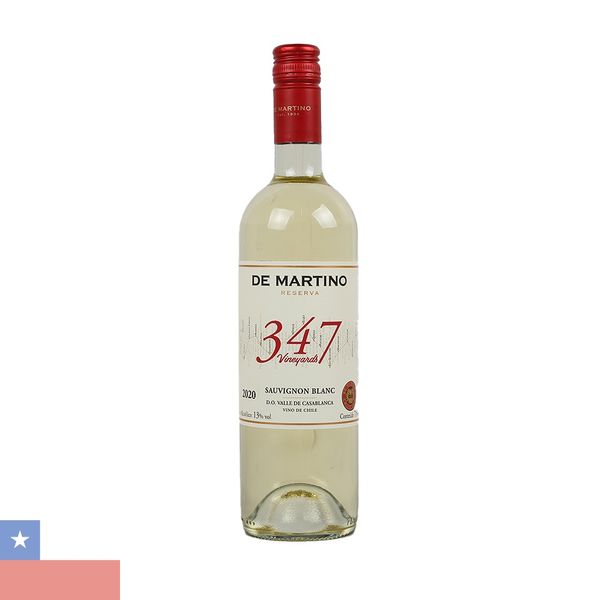Vinho Chileno Branco De Martino Reserva 347 Sauvignon Blanc 750ml