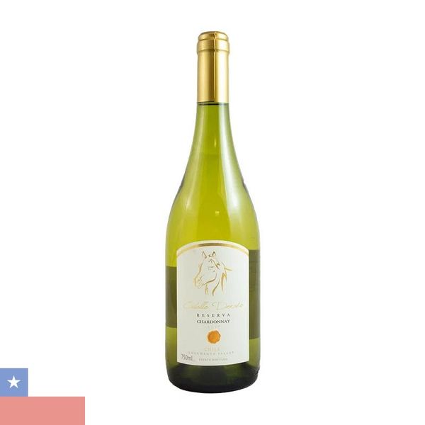 Vinho Chileno Branco Caballo Dorado Reserva Chardonnay 750ml