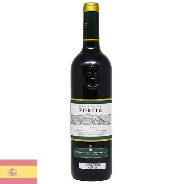 Vinho Espanhol Tinto Hacienda Zorita Criado En Barrica 750ml