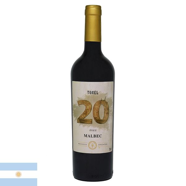 Vinho Argentino Tinto Tonel 20 Malbec 750ml