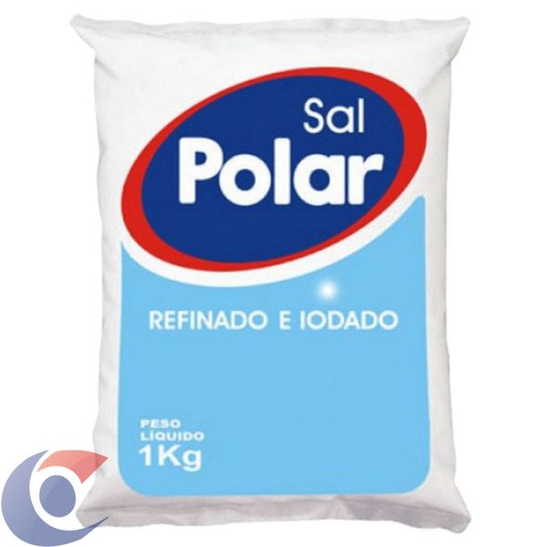 Sal Refinado Polar Pacote 1kg