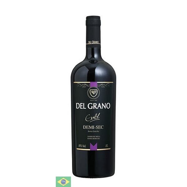 Vinho Nacional Tinto Del Grano Demi-Seco 1l