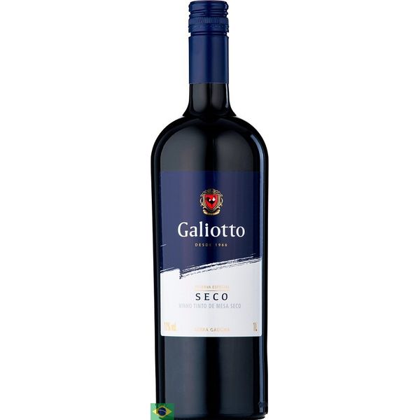 Vinho Nacional Tinto Seco Galiotto Blend Reserva Especial Blend 1l