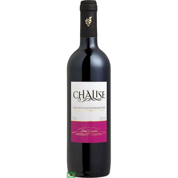 Vinho Nacional Tinto Chalise Suave Blend 750ml