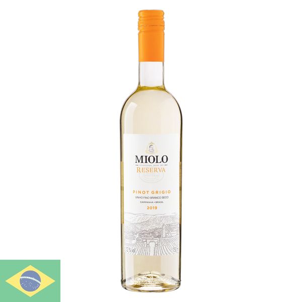 Vinho Nacional Branco Miolo Reservado Pinot Grigio 750ml