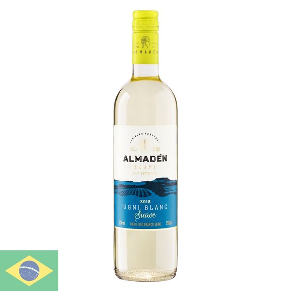 Vinho Nacional Branco Almadén Ugni Suave 750ml