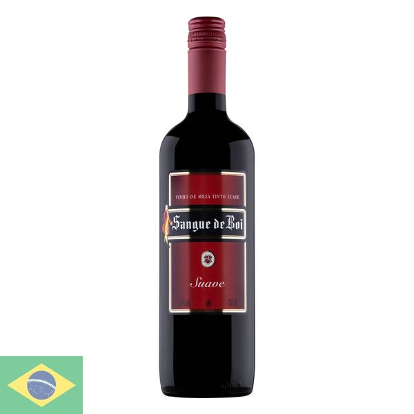 Vinho Nacional Tinto Sangue De Boi Suave Blend 750ml