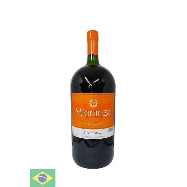 Vinho Nacional Tinto Mioranza Suave 2l