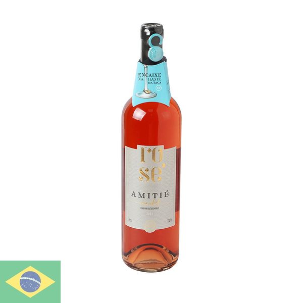 Vinho Nacional Rosé Amitié Merlot 750ml