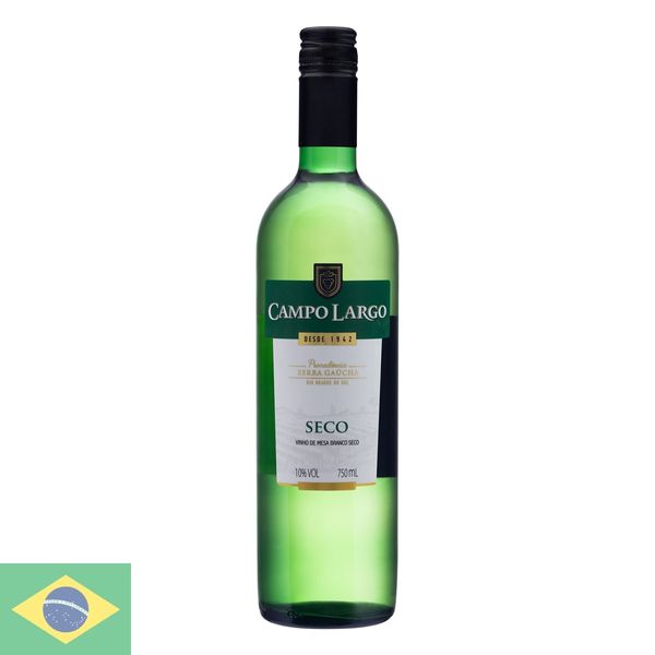 Vinho Nacional Branco Campo Largo Seco Blend 750ml