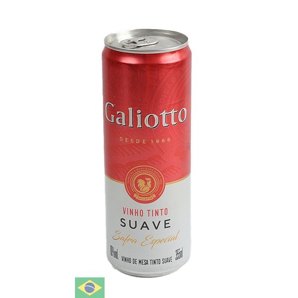 Vinho Galiotto Tinto Suave Brasil Blend 355ml