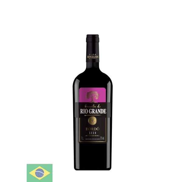 Vinho Nacional Tinto Quinta Do Rio Grande Seco Bordô 1l