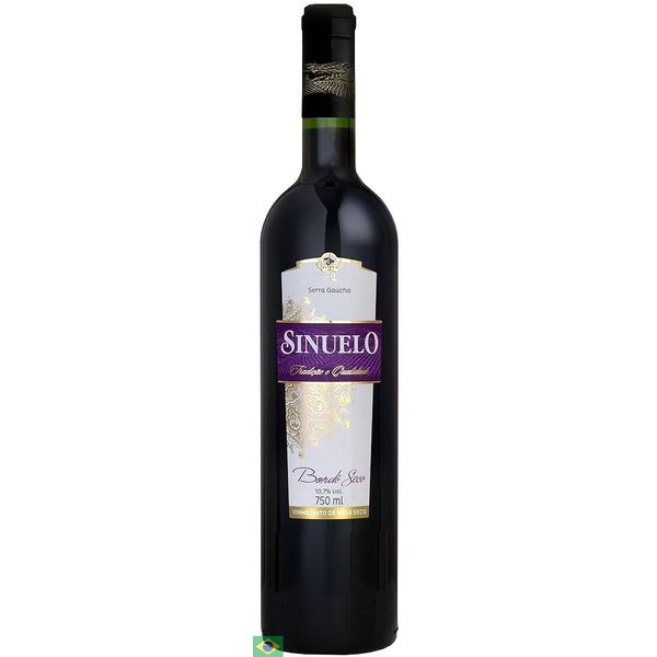 Vinho Sinuelo Tinto Seco Brasil Bordô 750ml