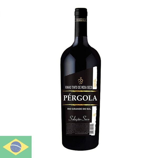 Vinho Nacional Tinto Bordo Pergola Seco 1 Litro