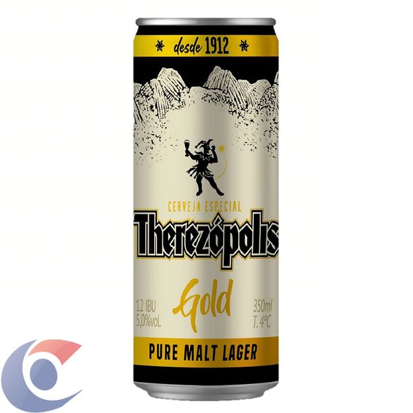 Cerveja Therezópolis Gold Lata 350ml