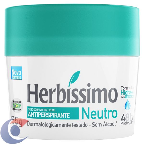 Desodorante Em Creme Herbíssimo Neutro 55g