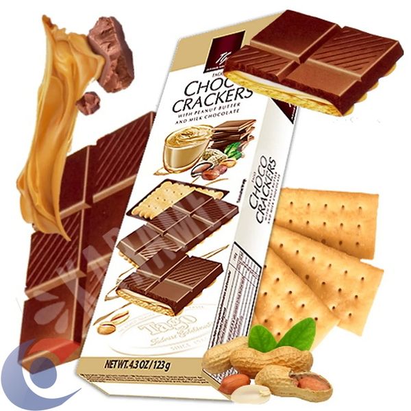 Biscoito Wafer Polonês Choco Crackers Chocolate Com Leite 123g
