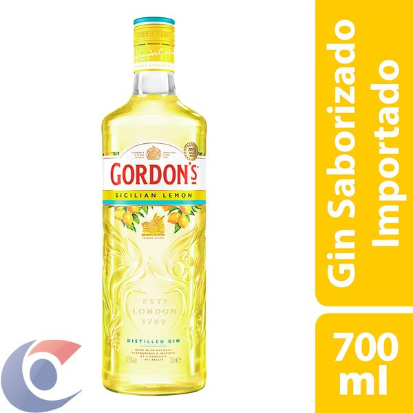 Gin Sicilian Lemon Gordon'S Garrafa 700ml