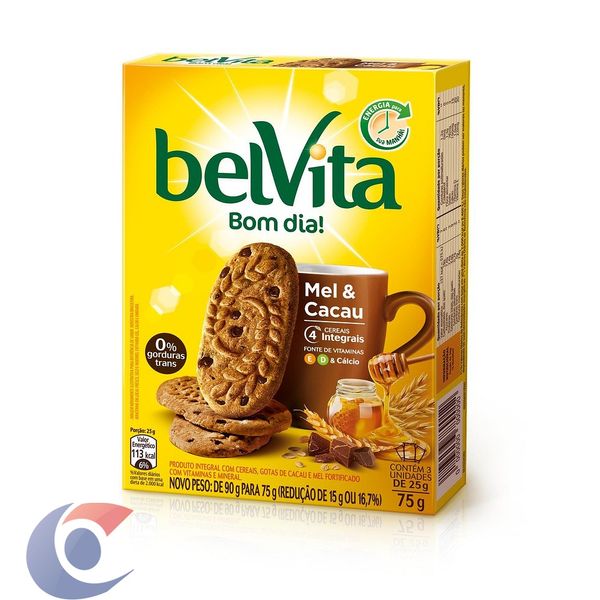 Biscoito Belvita Mel E Cacau Multipack 75g