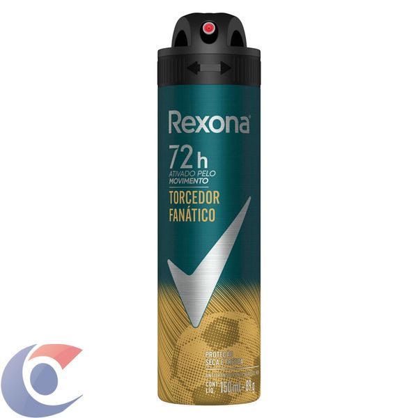 Desodorante Antitranspirante Aerosol Rexona Masculino Torcedor Fanático 150ml