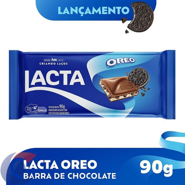 Chocolate Ao Leite Lacta Oreo 90g