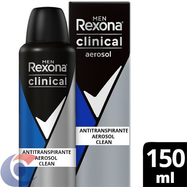Antitranspirante Aerosol Rexona Clinical Clean 150ml