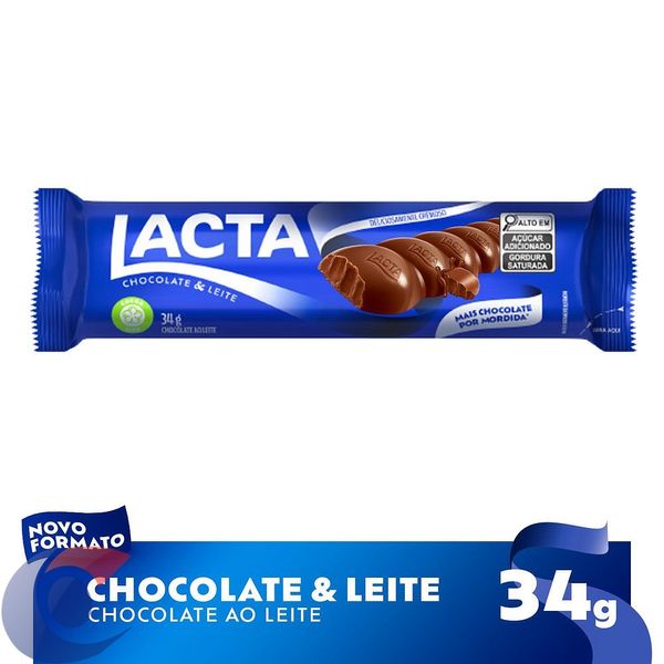 Chocolate Lacta Ao Leite 34g