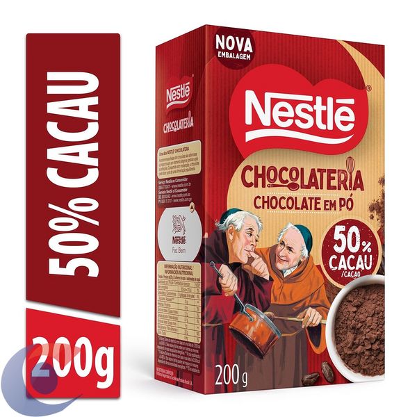 Chocolate Em Pó Nestlé 50% Cacau Dois Frades 200g