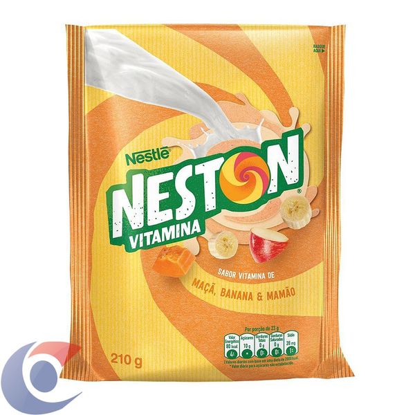Neston Vitamina - Pó Para Preparo Instantâneo Maçã, Banana E Mamão 210g
