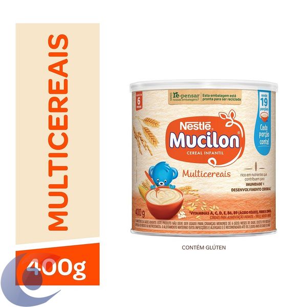 Cereal Infantil Mucilon Multicereais 400g
