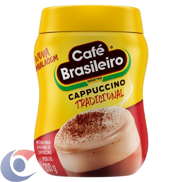 Café Cappuccino Brasileiro Tradicional Pacote 200g