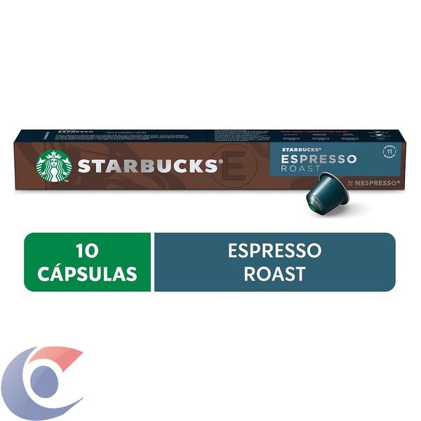 Café Em Cápsula Starbucks Espresso Roast By Nespresso Torra Escura 10 Cápsulas