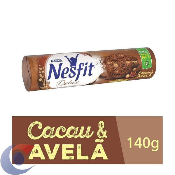 Biscoito Nesfit Delice Cacau E Avelã 140g