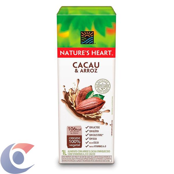 Bebida Vegetal Natures Heart Cacau E Arroz 1l Carone