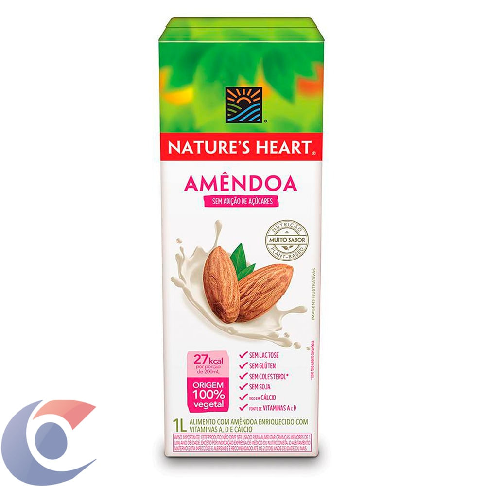 Bebida Vegetal Natures Heart Amêndoa 1l Carone