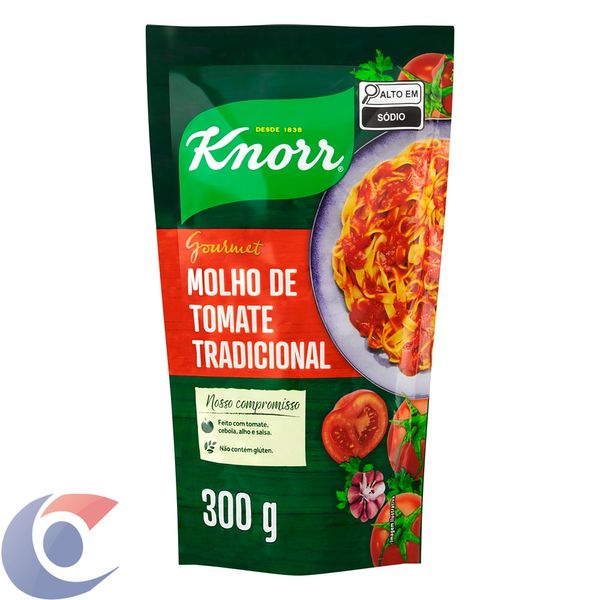 Molho De Tomate Tradicional Knorr Gourmet Sachê 300g