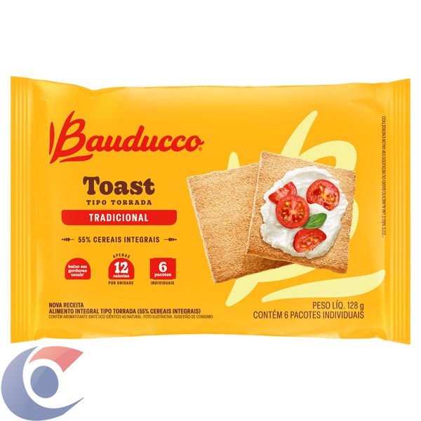 Torrada Bauducco Toast Tradicional 128g