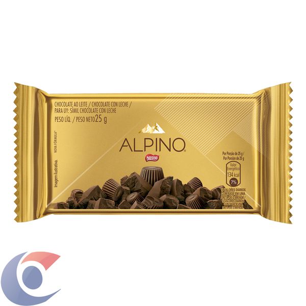 Chocolate Alpino Ao Leite 25g