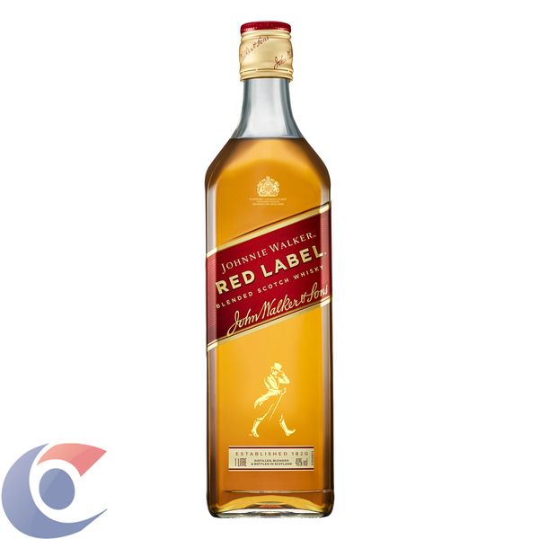 Whisky Escocês Blended Red Label Johnnie Walker Garrafa 1l