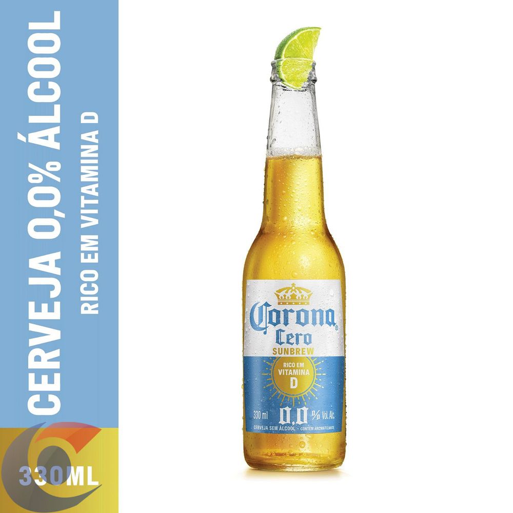 Cerveja Sem Álcool Corona Cero Sunbrew 330ml Carone
