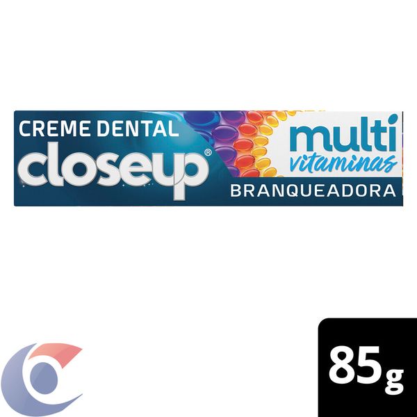 Creme Dental Close Up Multi Vitaminas +12 Benefícios Branqueadora 85 G