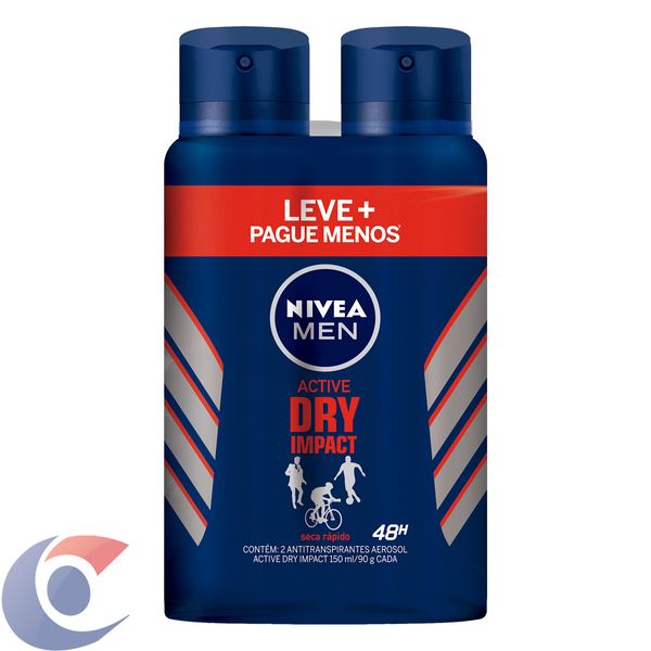 Desodorante Antitranspirante Aerosol Nivea Dry Impact 200ml